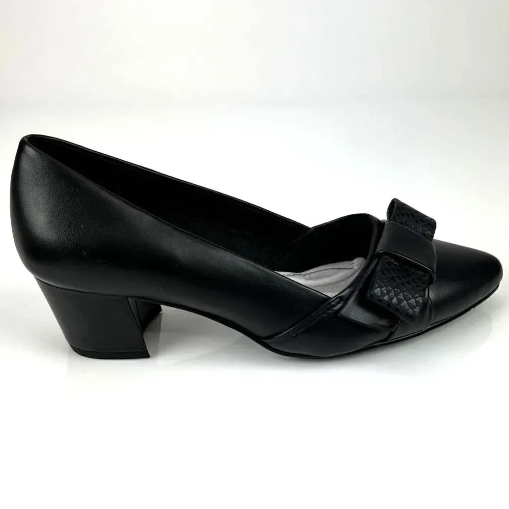 New Easy Street Women US 6.5 Black Shoes Pointed toe Slip-on Heels Pumps